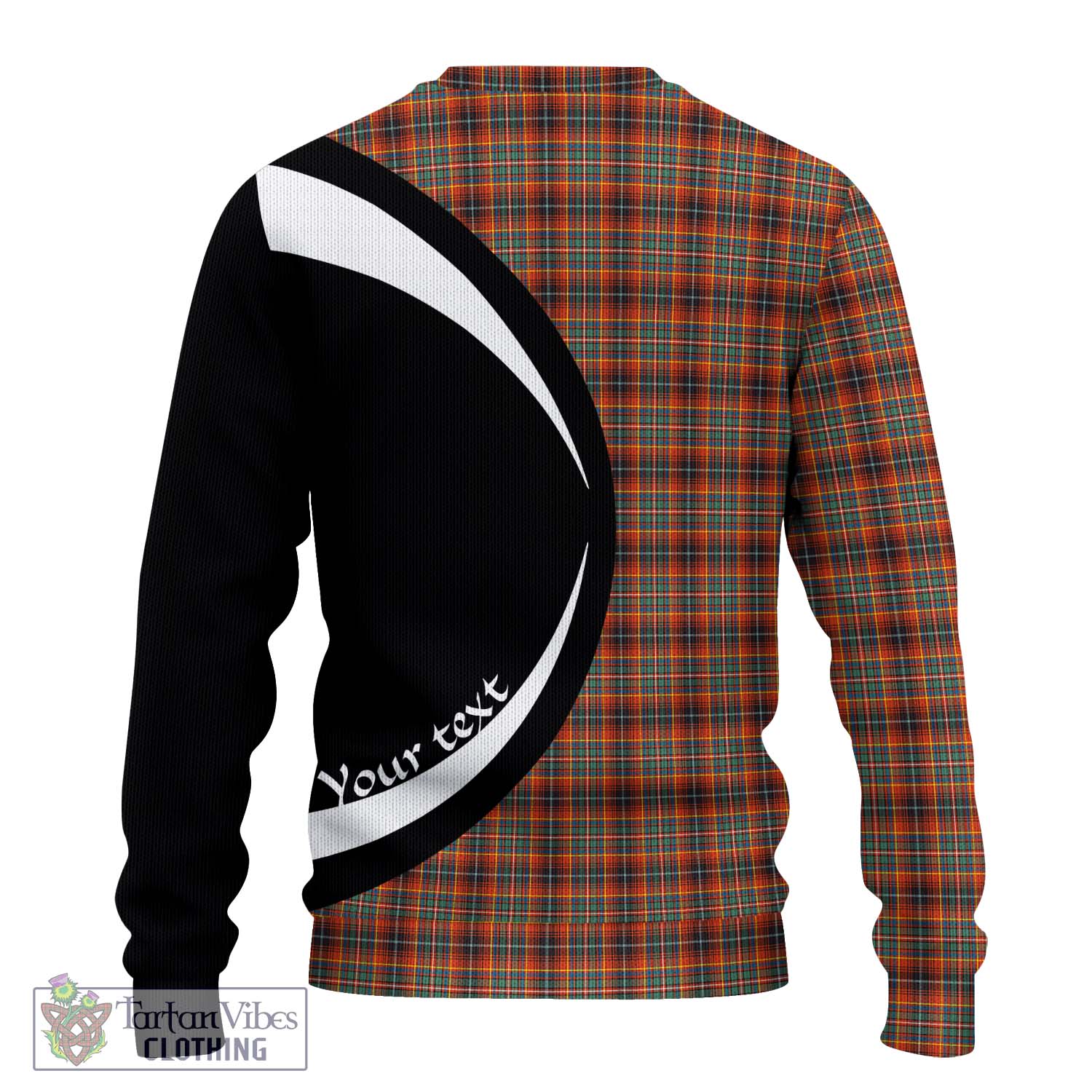 Innes Ancient Tartan Ugly Sweater with Family Crest Circle Style - Tartan Vibes Clothing