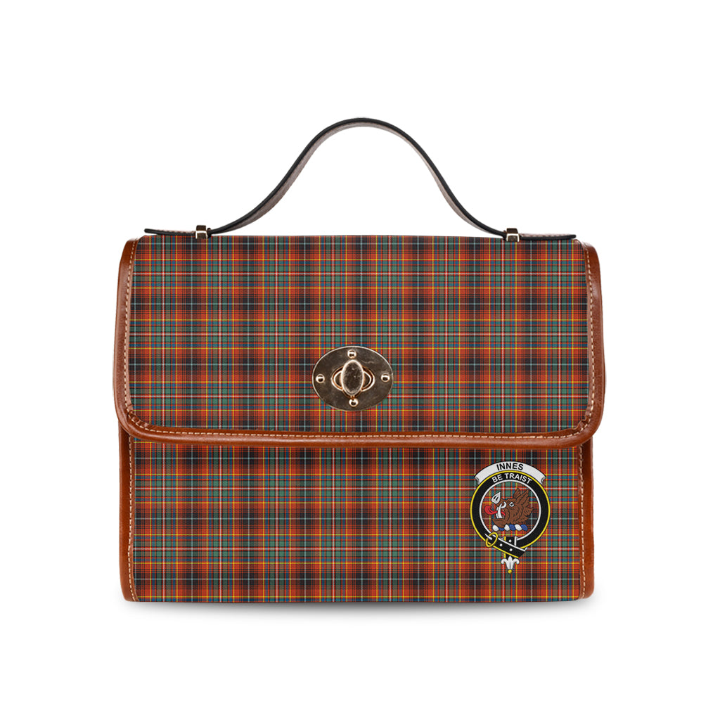 innes-ancient-tartan-leather-strap-waterproof-canvas-bag-with-family-crest