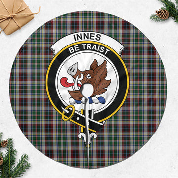 Innes Dress Tartan Christmas Tree Skirt with Family Crest