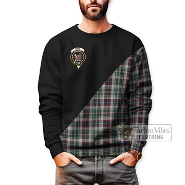 Innes Dress Tartan Sweatshirt with Family Crest and Military Logo Style