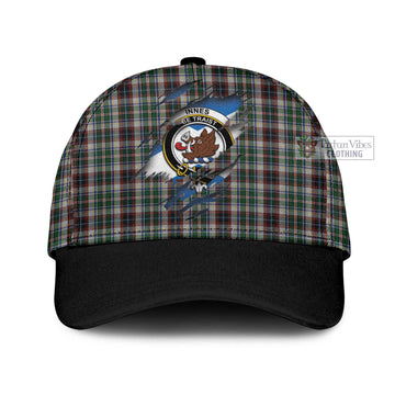 Innes Dress Tartan Classic Cap with Family Crest In Me Style