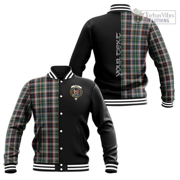 Innes Dress Tartan Baseball Jacket with Family Crest and Half Of Me Style