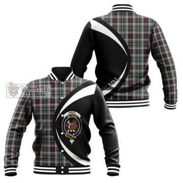 Innes Dress Tartan Baseball Jacket with Family Crest Circle Style