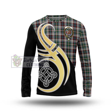 Innes Dress Tartan Long Sleeve T-Shirt with Family Crest and Celtic Symbol Style