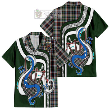 Innes Dress Tartan Short Sleeve Button Shirt with Epic Bagpipe Style