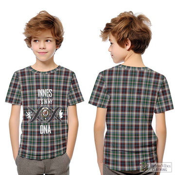 Innes Dress Tartan Kid T-Shirt with Family Crest DNA In Me Style