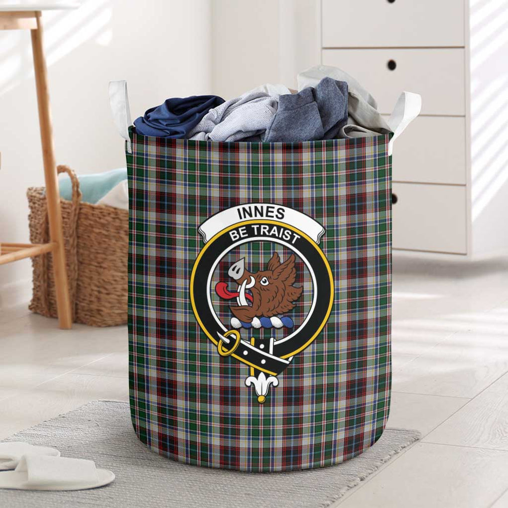 Innes Dress Tartan Laundry Basket with Family Crest One Size - Tartanvibesclothing Shop