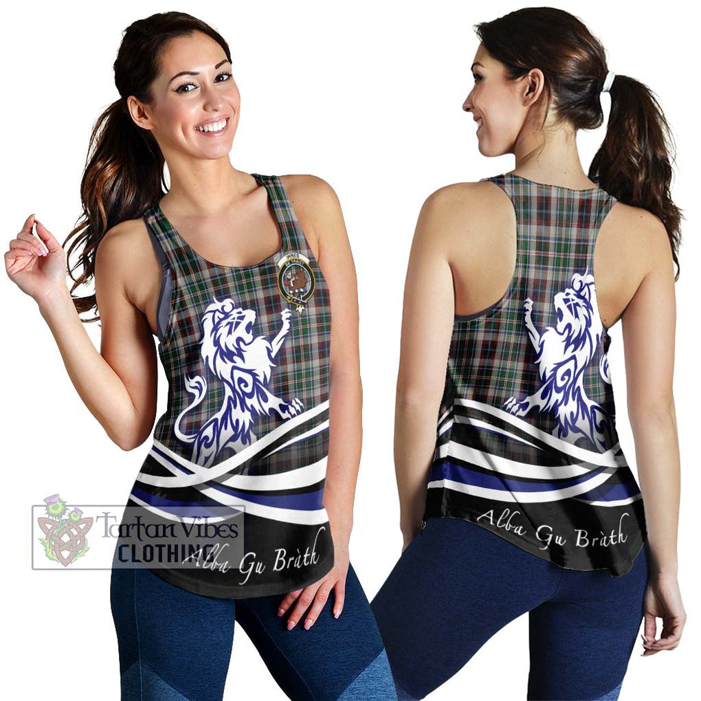 Innes Dress Tartan Women's Racerback Tanks with Alba Gu Brath Regal Lion Emblem 4XL - Tartanvibesclothing Shop