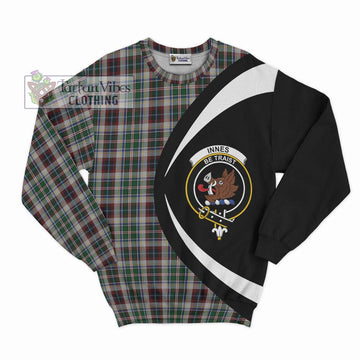 Innes Dress Tartan Sweatshirt with Family Crest Circle Style