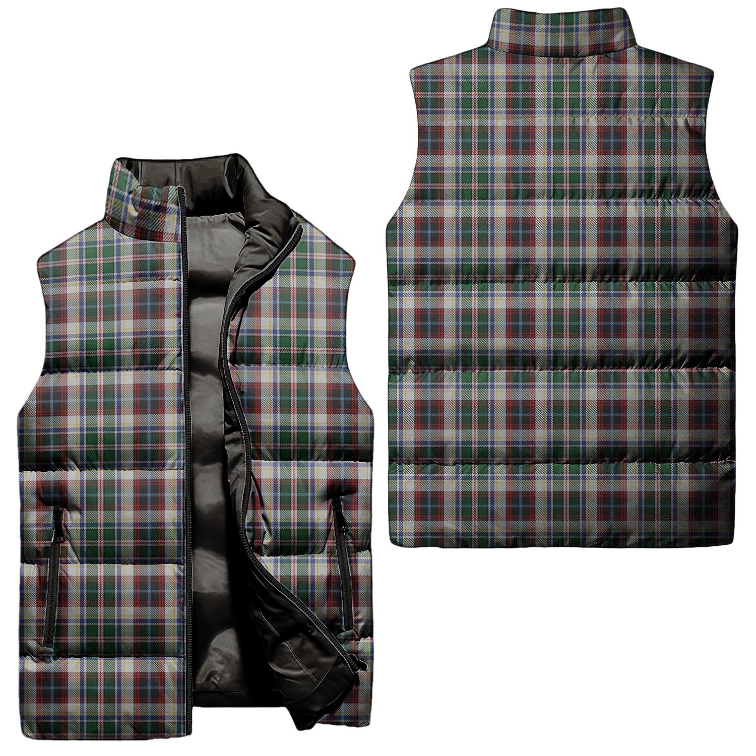 Innes Dress Tartan Sleeveless Puffer Jacket Unisex - Tartanvibesclothing