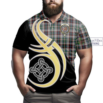 Innes Dress Tartan Polo Shirt with Family Crest and Celtic Symbol Style