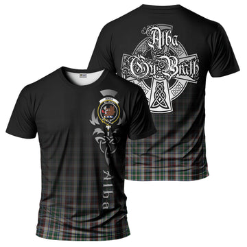 Innes Dress Tartan T-Shirt Featuring Alba Gu Brath Family Crest Celtic Inspired