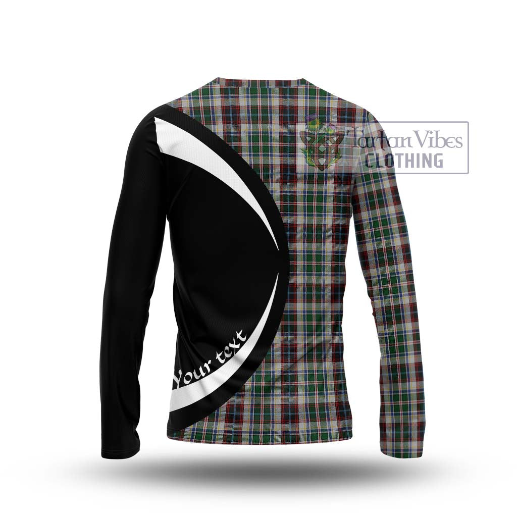 Innes Dress Tartan Long Sleeve T-Shirt with Family Crest Circle Style - Tartan Vibes Clothing