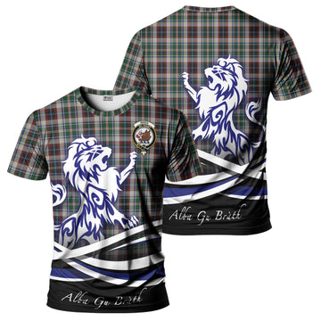 Innes Dress Tartan T-Shirt with Alba Gu Brath Regal Lion Emblem