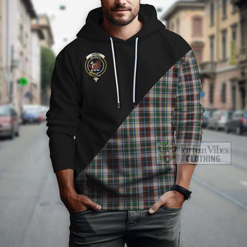 Innes Dress Tartan Hoodie with Family Crest and Military Logo Style