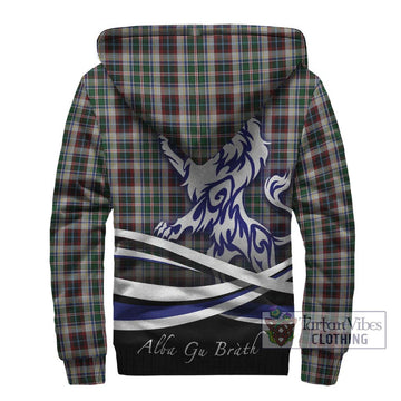 Innes Dress Tartan Sherpa Hoodie with Alba Gu Brath Regal Lion Emblem