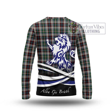 Innes Dress Tartan Long Sleeve T-Shirt with Alba Gu Brath Regal Lion Emblem