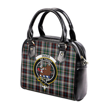 Innes Dress Tartan Shoulder Handbags with Family Crest