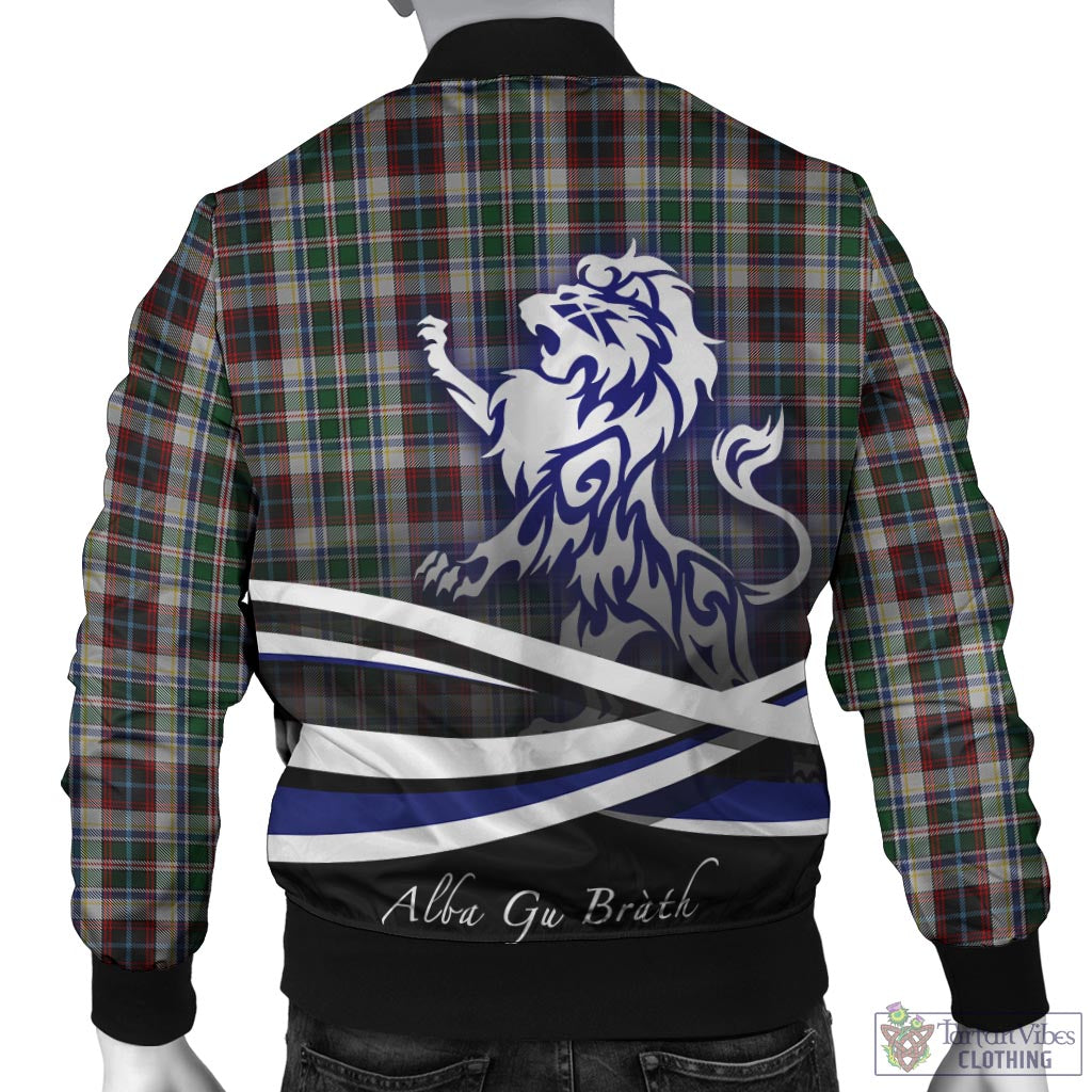 Tartan Vibes Clothing Innes Dress Tartan Bomber Jacket with Alba Gu Brath Regal Lion Emblem