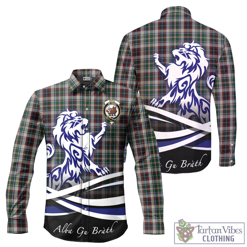 innes-dress-tartan-long-sleeve-button-up-shirt-with-alba-gu-brath-regal-lion-emblem