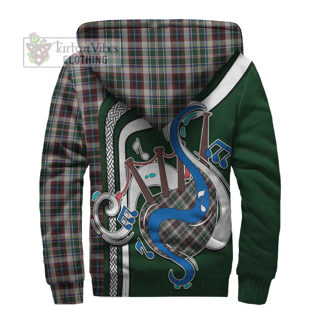 Innes Dress Tartan Sherpa Hoodie with Epic Bagpipe Style - Tartanvibesclothing Shop