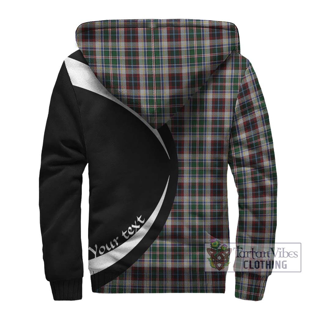 Innes Dress Tartan Sherpa Hoodie with Family Crest Circle Style - Tartan Vibes Clothing