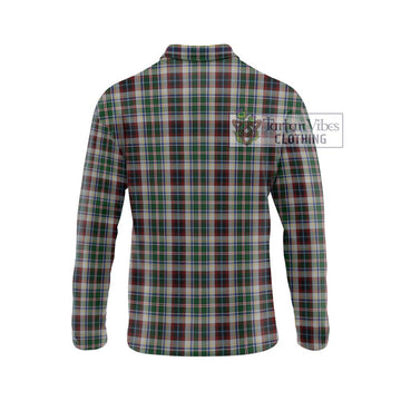 Innes Dress Tartan Long Sleeve Polo Shirt with Family Crest DNA In Me Style