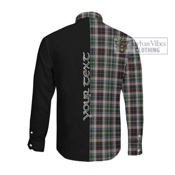 Innes Dress Tartan Long Sleeve Button Shirt with Family Crest and Half Of Me Style