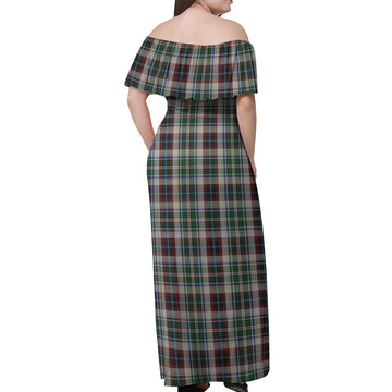 Innes Dress Tartan Off Shoulder Long Dress