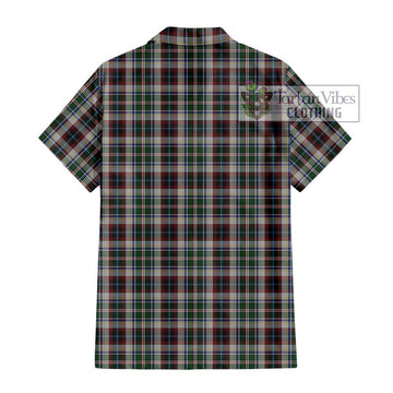 Innes Dress Tartan Short Sleeve Button Shirt with Family Crest DNA In Me Style