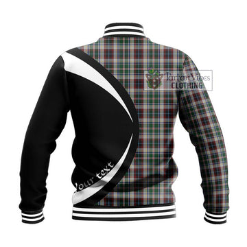 Innes Dress Tartan Baseball Jacket with Family Crest Circle Style