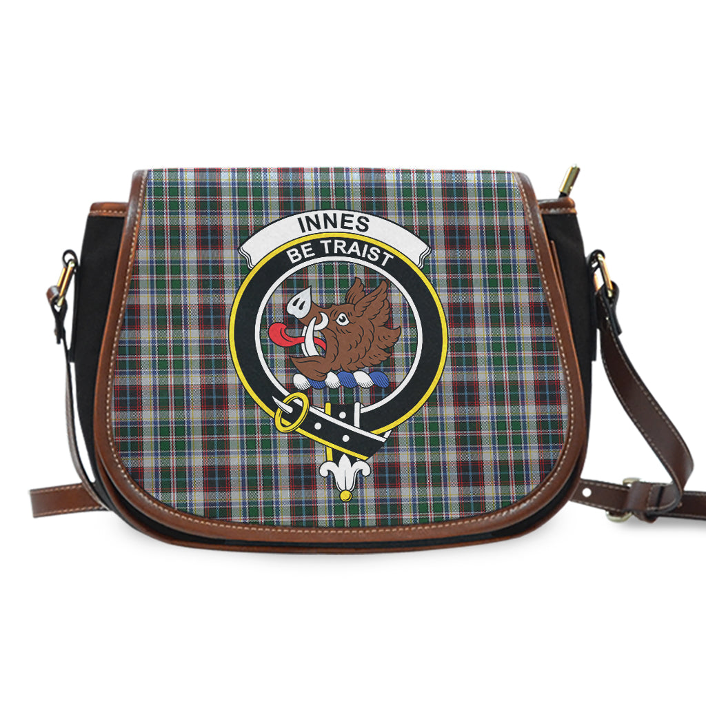 Innes Dress Tartan Saddle Bag with Family Crest - Tartan Vibes Clothing