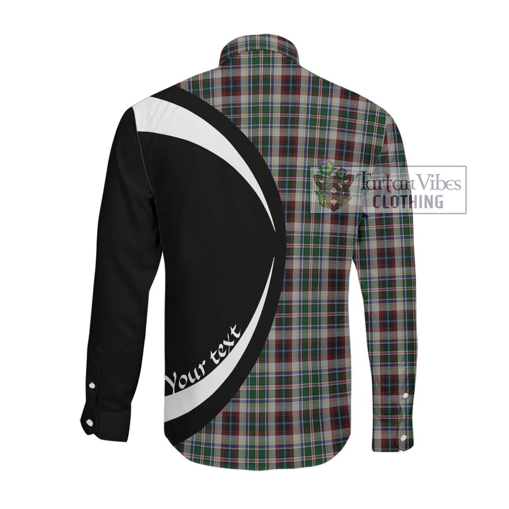 Innes Dress Tartan Long Sleeve Button Up with Family Crest Circle Style Men's Shirt - Tartan Vibes Clothing