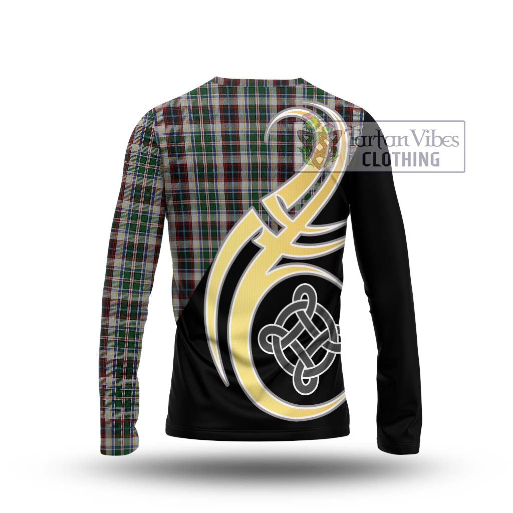 Innes Dress Tartan Long Sleeve T-Shirt with Family Crest and Celtic Symbol Style - Tartan Vibes Clothing