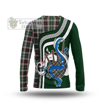 Innes Dress Tartan Long Sleeve T-Shirt with Epic Bagpipe Style