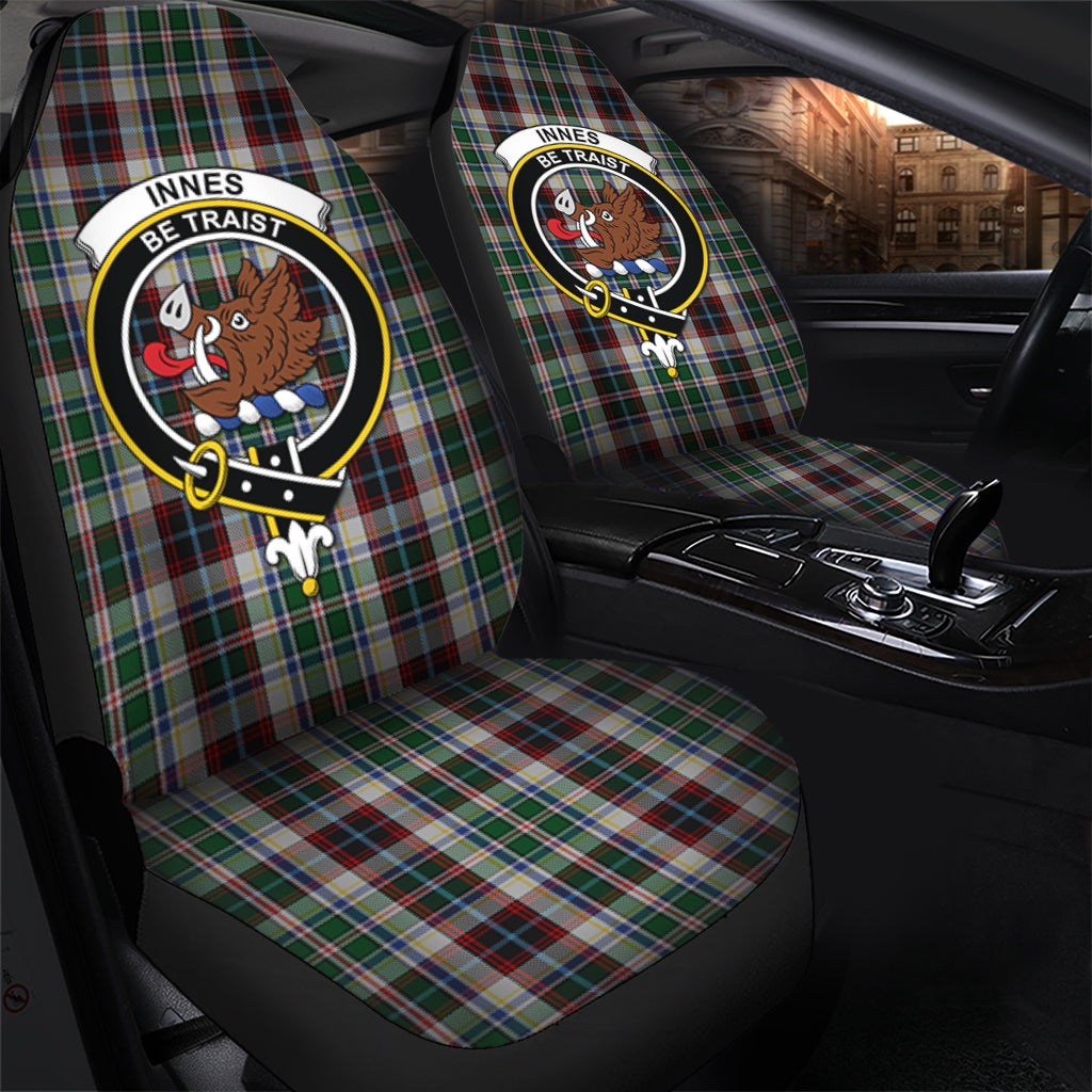 Innes Dress Tartan Car Seat Cover with Family Crest - Tartanvibesclothing