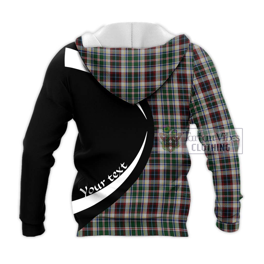 Innes Dress Tartan Knitted Hoodie with Family Crest Circle Style - Tartan Vibes Clothing