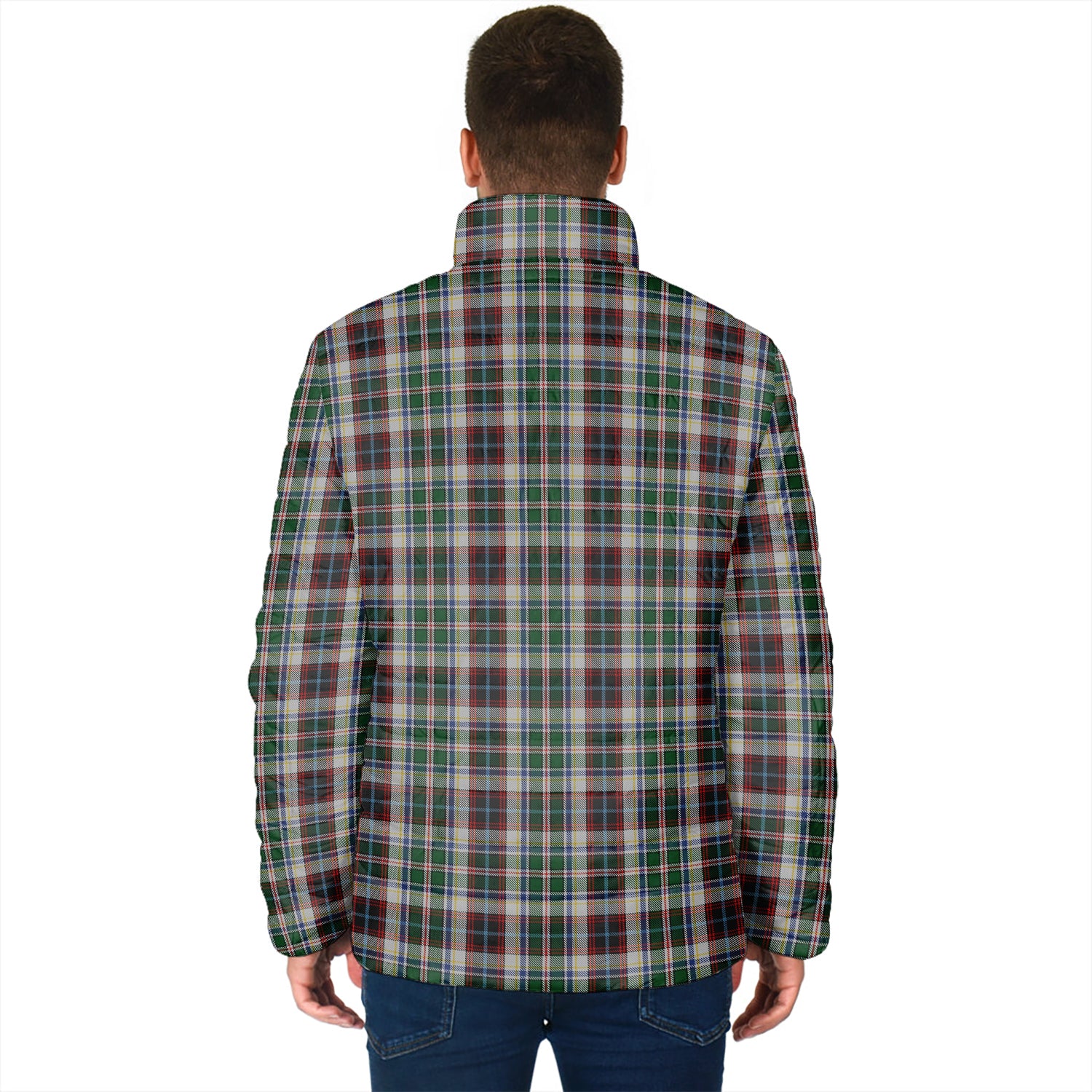 Innes Dress Tartan Padded Jacket with Family Crest - Tartan Vibes Clothing