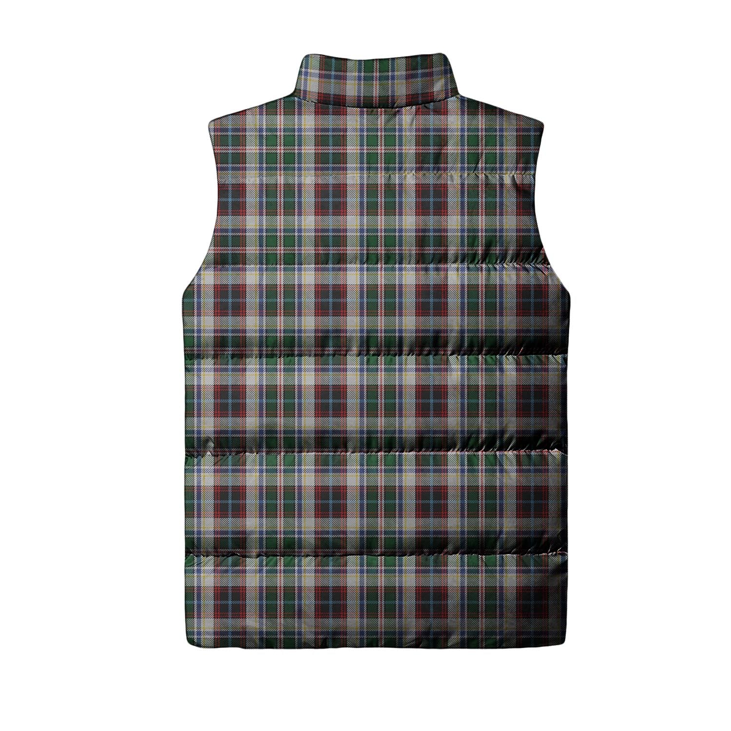 Innes Dress Tartan Sleeveless Puffer Jacket with Family Crest - Tartanvibesclothing