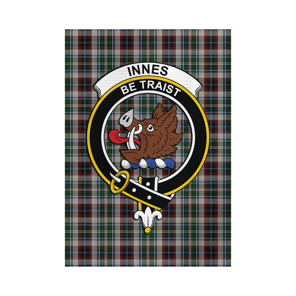 Innes Dress Tartan Flag with Family Crest - Tartan Vibes Clothing