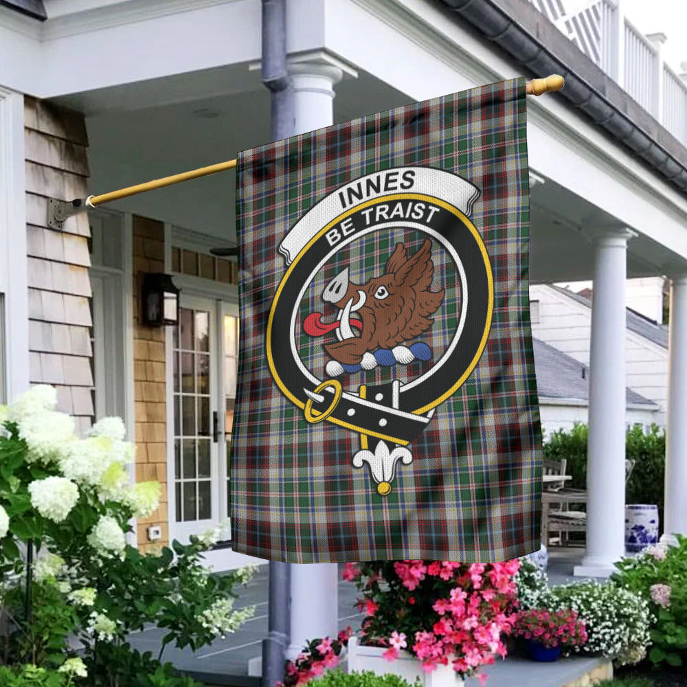 Innes Dress Tartan Flag with Family Crest - Tartan Vibes Clothing