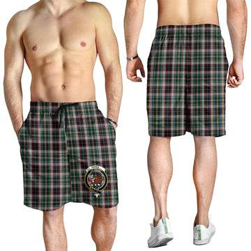 Innes Dress Tartan Mens Shorts with Family Crest