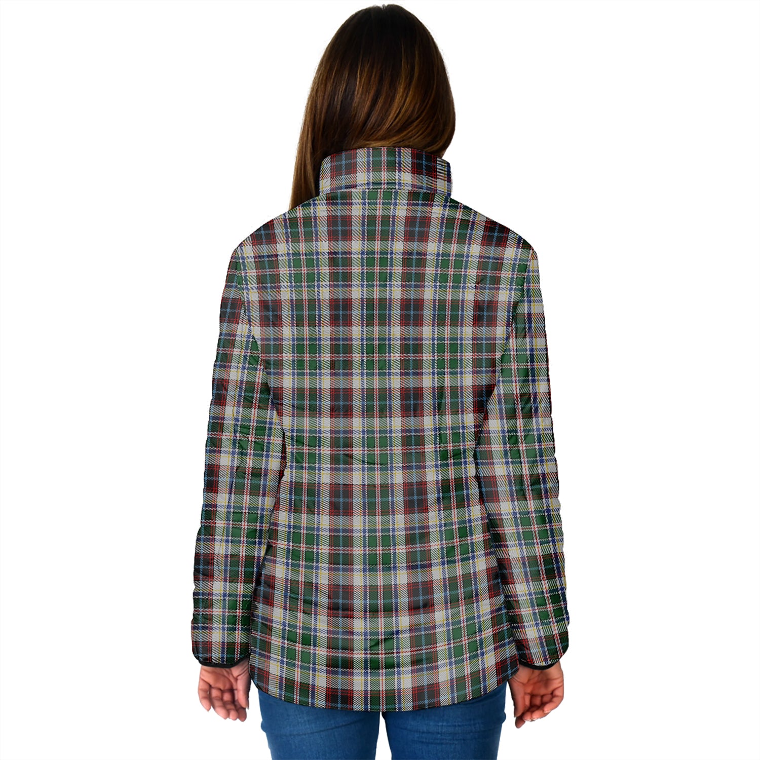 Innes Dress Tartan Padded Jacket with Family Crest - Tartan Vibes Clothing