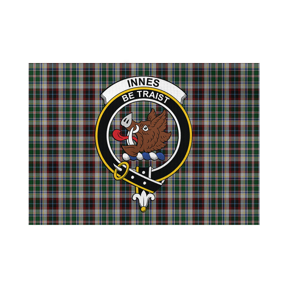 Innes Dress Tartan Flag with Family Crest - Tartan Vibes Clothing