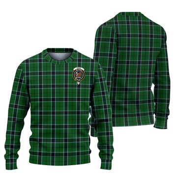 Innes Hunting Tartan Ugly Sweater with Family Crest