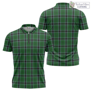 Innes Hunting Tartan Zipper Polo Shirt