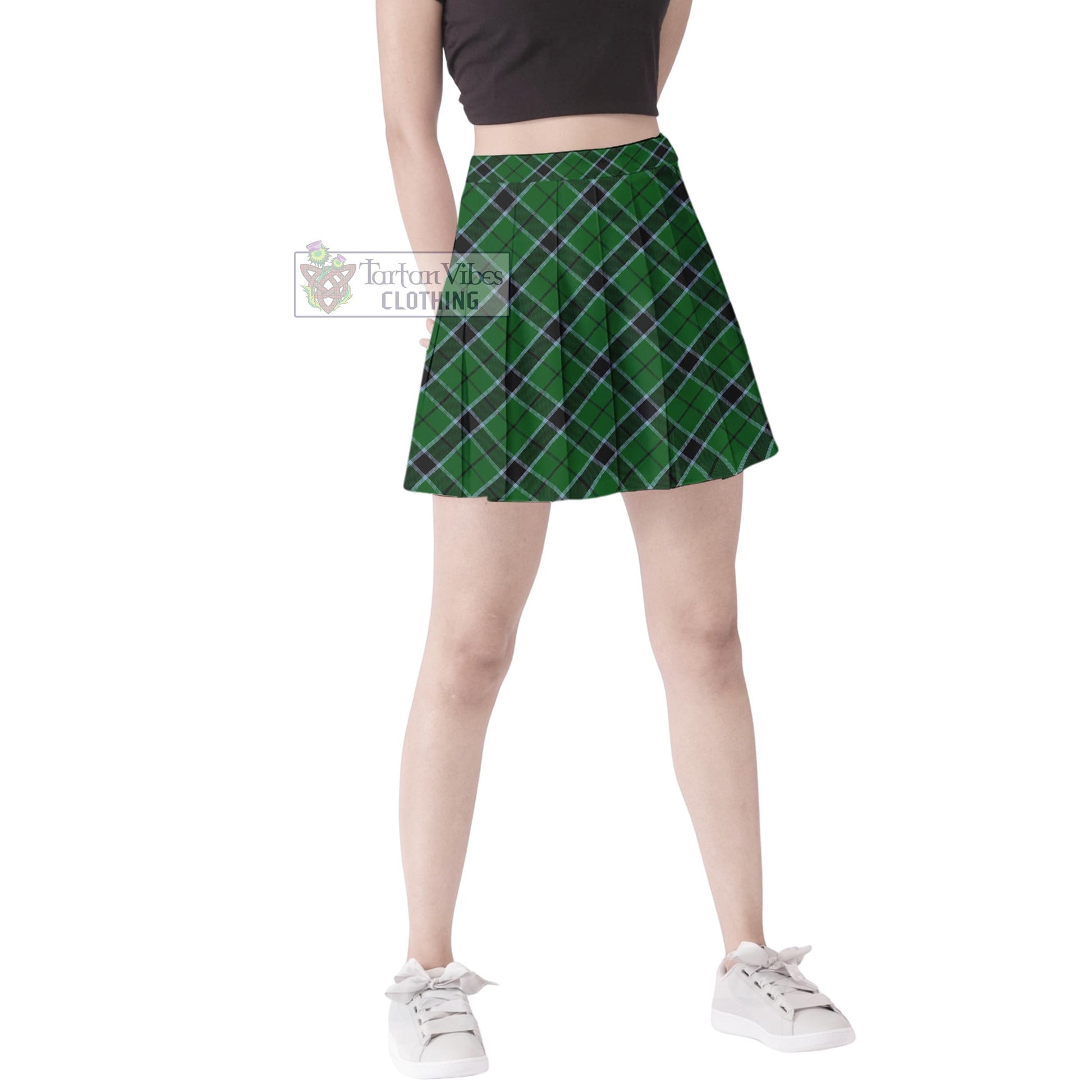 Tartan Vibes Clothing Innes Hunting Tartan Women's Plated Mini Skirt