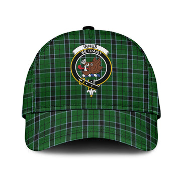 Innes Hunting Tartan Classic Cap with Family Crest