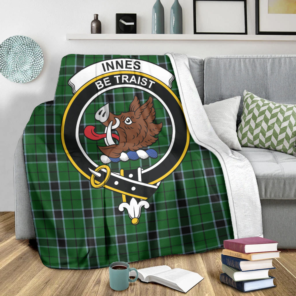 innes-hunting-tartab-blanket-with-family-crest