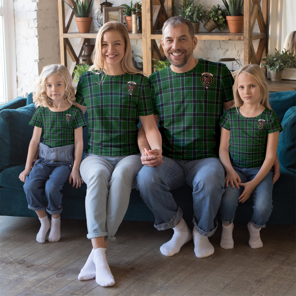 Innes Hunting Tartan T-Shirt with Family Crest Kid's Shirt - Tartan Vibes Clothing